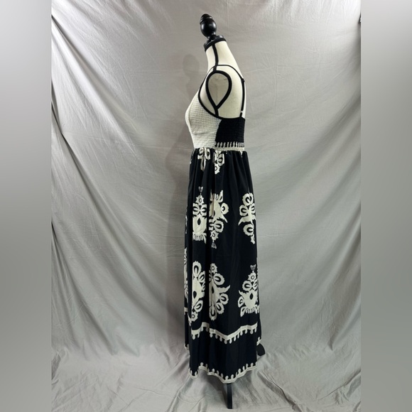 Boho Tribal Print Cami Dress Black/White - Picture 7 of 8